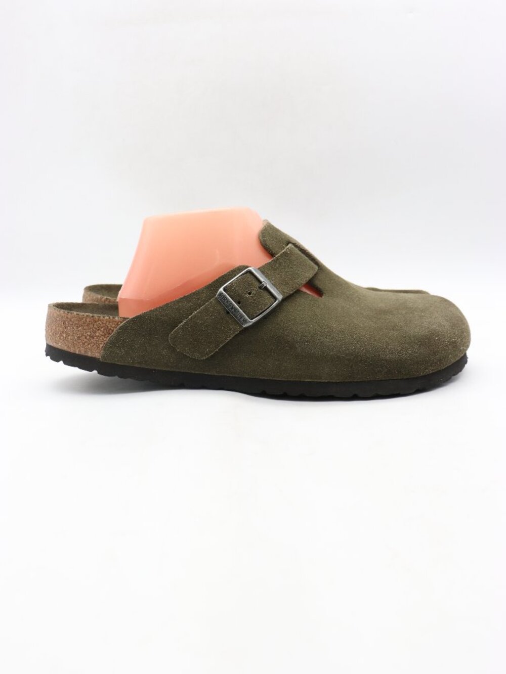Birkenstock Boston Soft Footbed Men's EU 44 US 11 Olive Green Suede Shoes Clogs